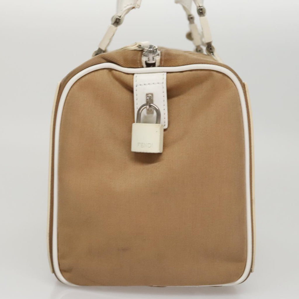 FENDI Hand Bag Canvas Beige108950