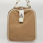 FENDI Hand Bag Canvas Beige108950