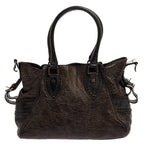 Fendi Dark Shimmer Leather Small Studded Chef De Jour Bag