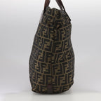 FENDI Zucca Canvas Tote Bag Brown Black109151