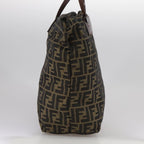 FENDI Zucca Canvas Tote Bag Brown Black109151