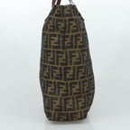 FENDI Zucca Canvas Tote Bag Brown Black109152