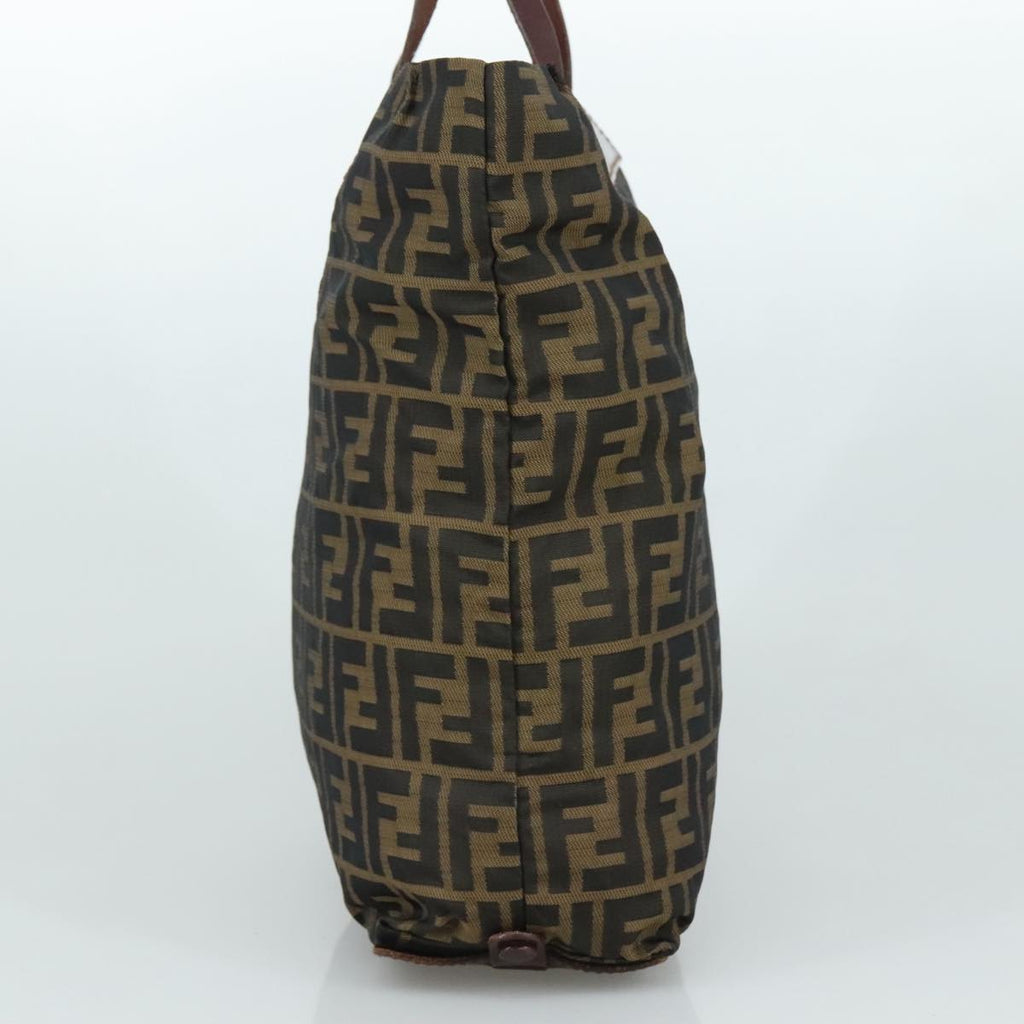FENDI Zucca Canvas Tote Bag Brown Black109152