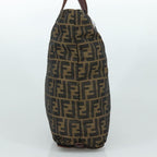 FENDI Zucca Canvas Tote Bag Brown Black109152