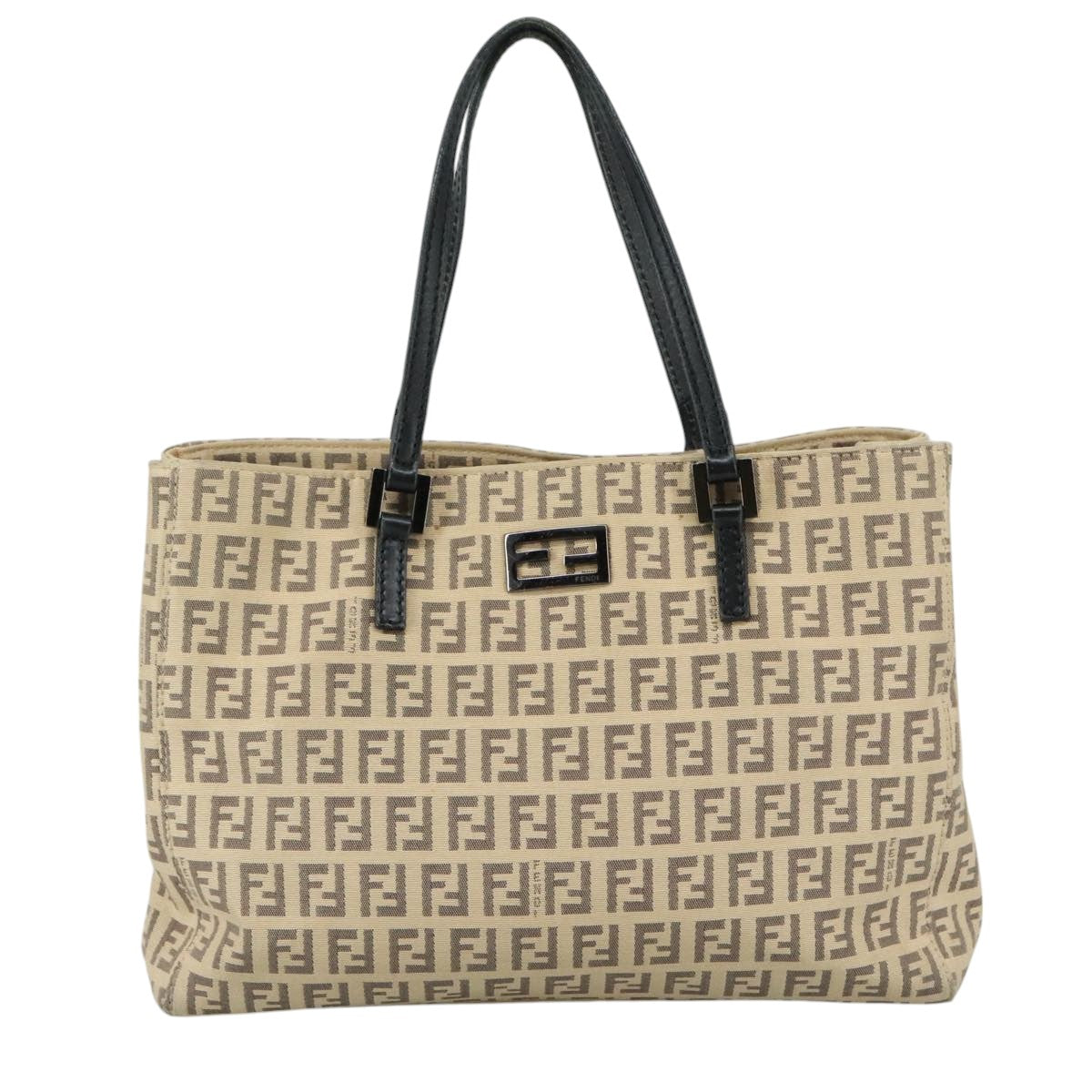 FENDI Zucchino Canvas Hand Bag Beige109160