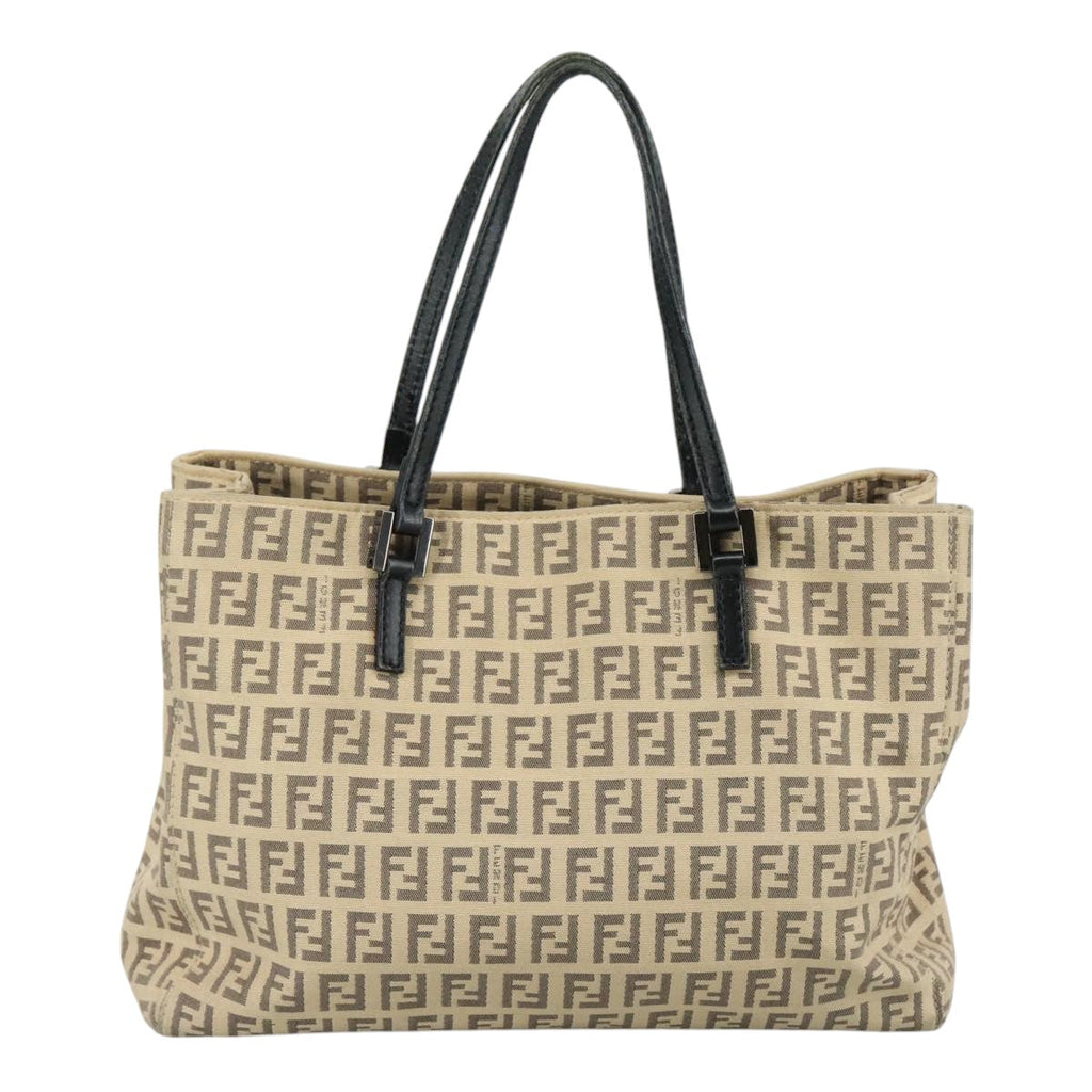 FENDI Zucchino Canvas Hand Bag Beige109160
