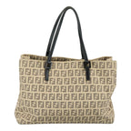 FENDI Zucchino Canvas Hand Bag Beige109160