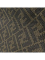 Fendi 7N0116 Brown color PVC FF logo Zucca pouch