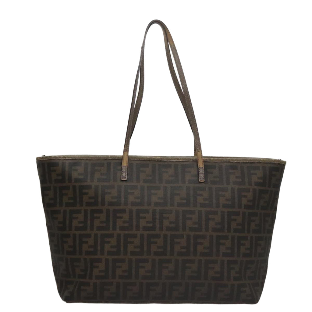FENDI Zucca Canvas Tote Bag Brown Black109418