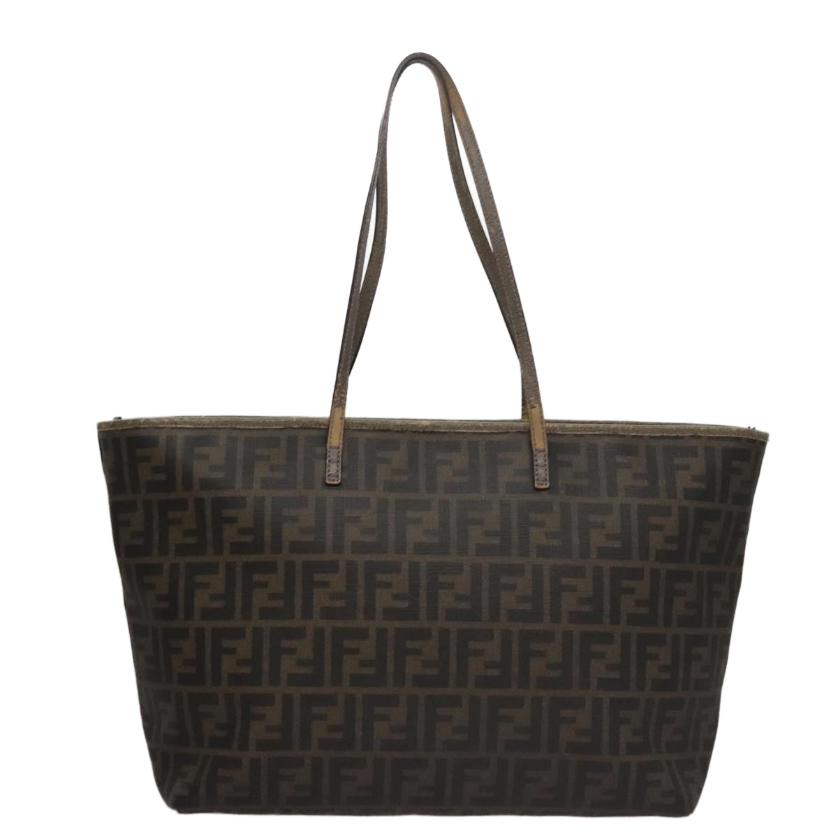 FENDI Zucca Canvas Tote Bag Brown Black109418