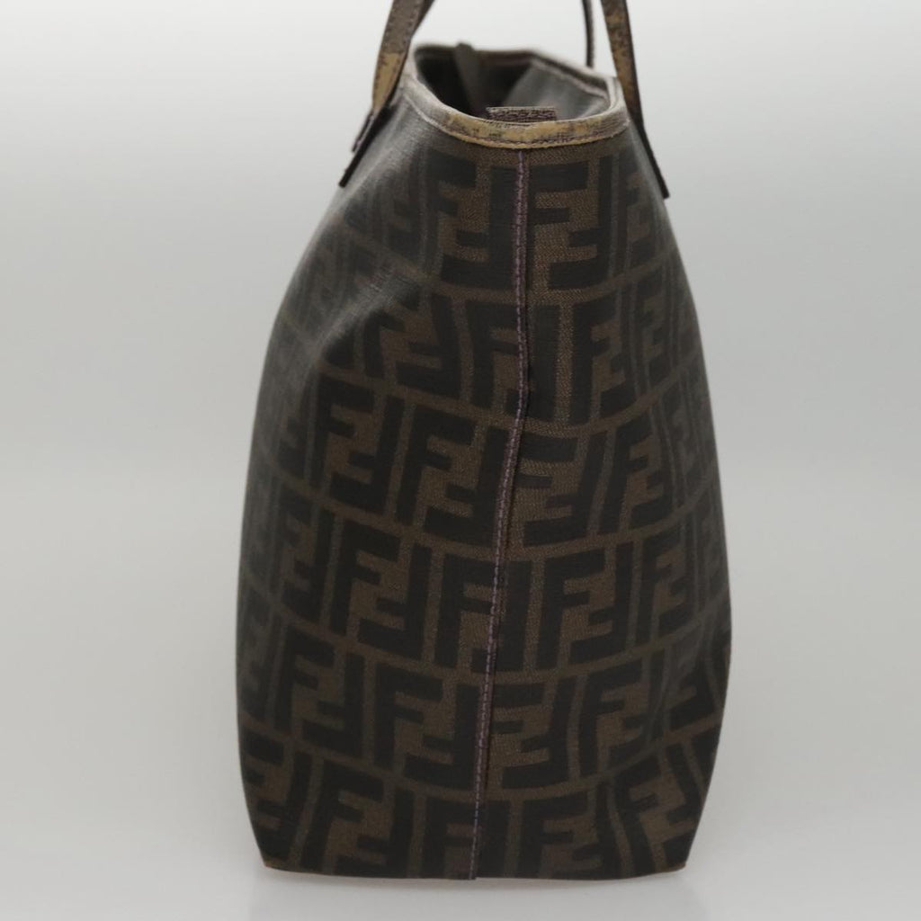 FENDI Zucca Canvas Tote Bag Brown Black109418