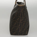 FENDI Zucca Canvas Tote Bag Brown Black109418