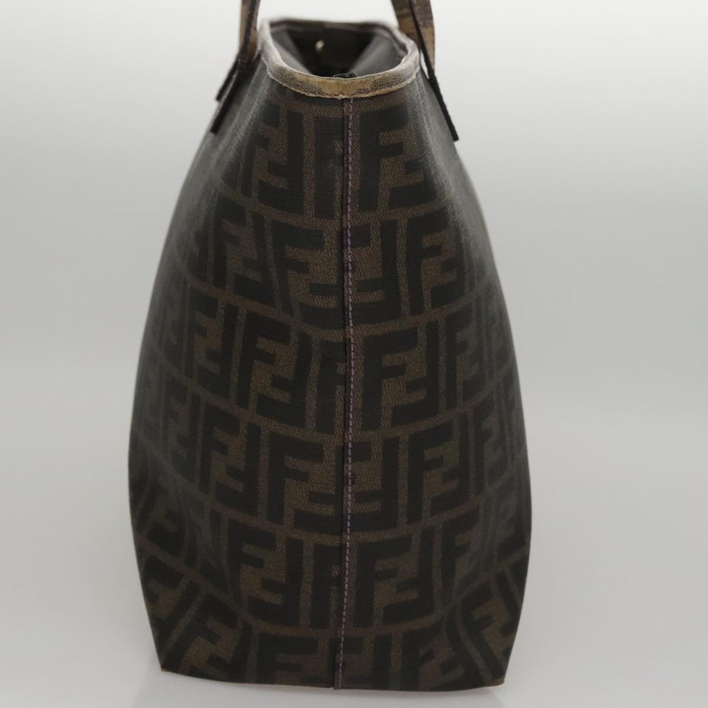 FENDI Zucca Canvas Tote Bag Brown Black109418