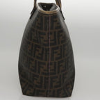 FENDI Zucca Canvas Tote Bag Brown Black109418