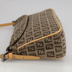 FENDI Zucchino Canvas Hand Bag Beige109493