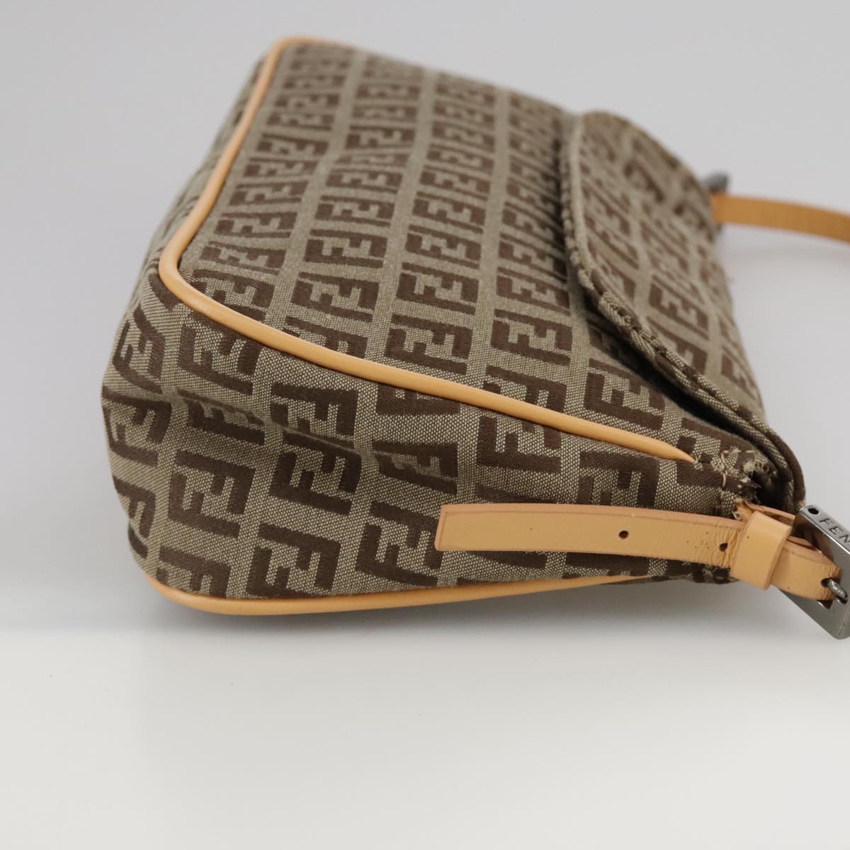 FENDI Zucchino Canvas Hand Bag Beige109493