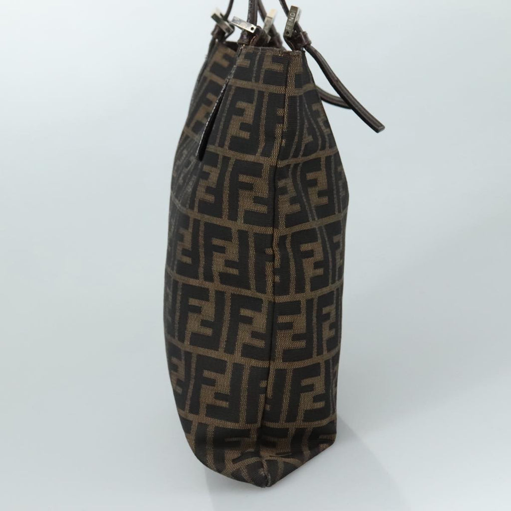 FENDI Zucca Canvas Tote Bag Brown Black109930