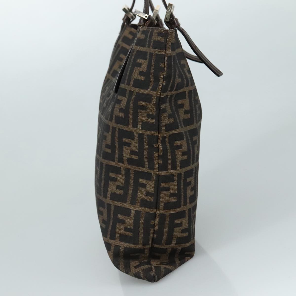FENDI Zucca Canvas Tote Bag Brown Black109930