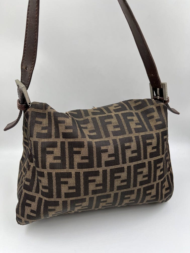 Fendi Mamma Baguette in Brown Zucca Canvas