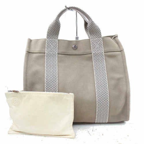 Indistinguishable  Hermes Tote Bag Cannes Pm Gray Canvas (SHC1-15156)