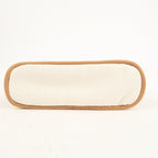 HERMES Set of 2 Bolide Pouch MM & Mini Canvas Leather Ivory Red