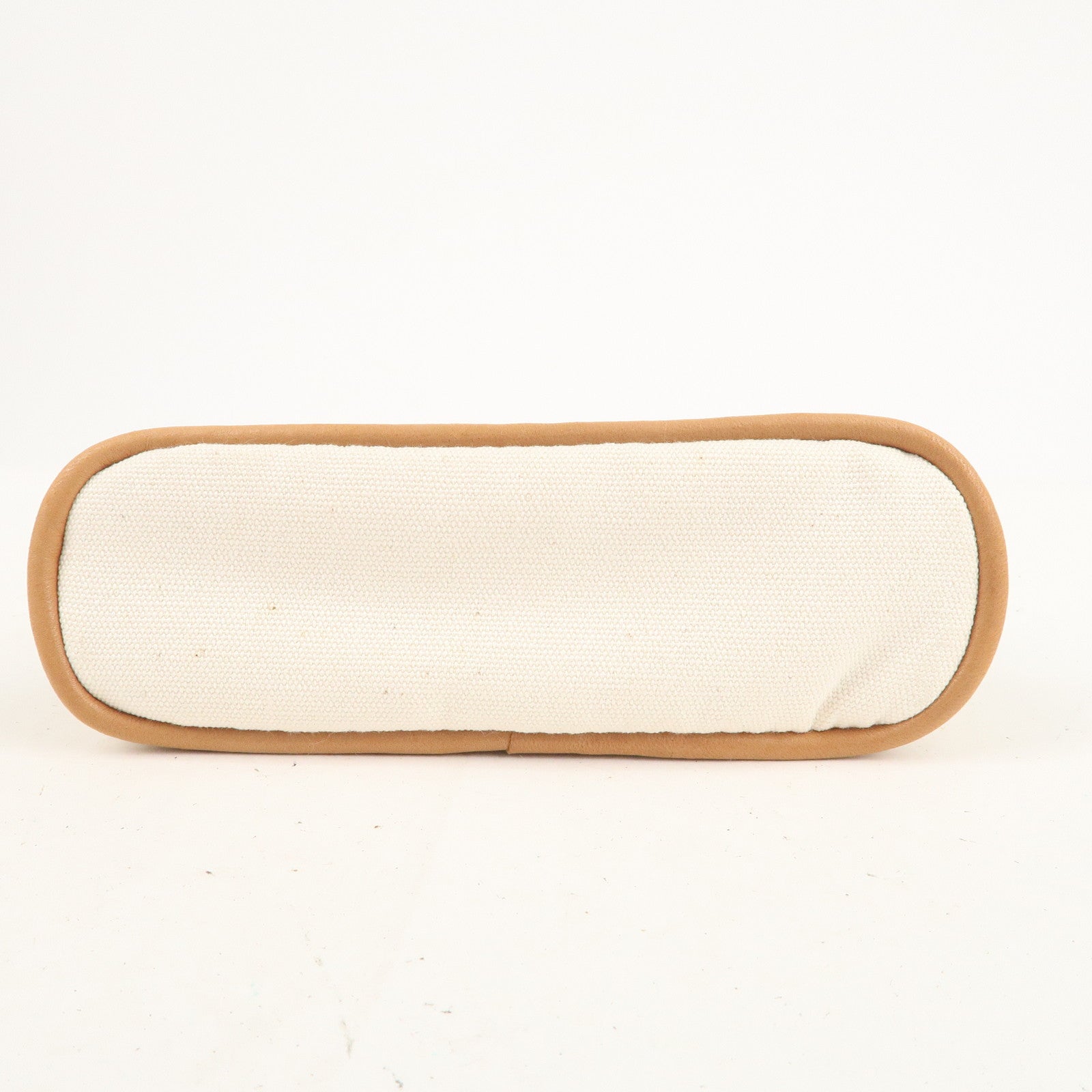 HERMES Set of 2 Bolide Pouch MM & Mini Canvas Leather Ivory Red