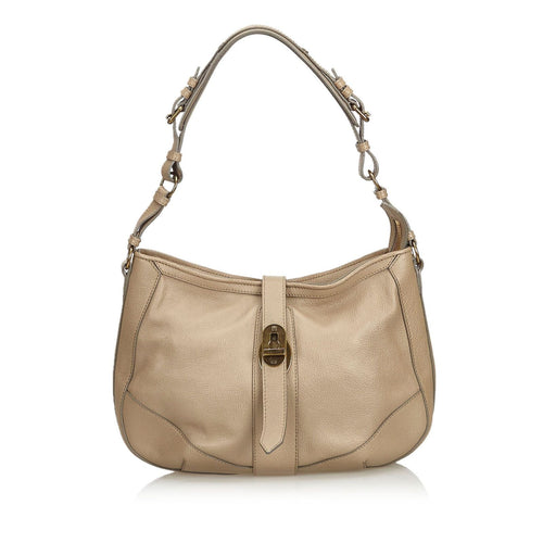 Pre-Loved Burberry Brown Beige Others Leather Shoulder Bag UNITED KINGDOM