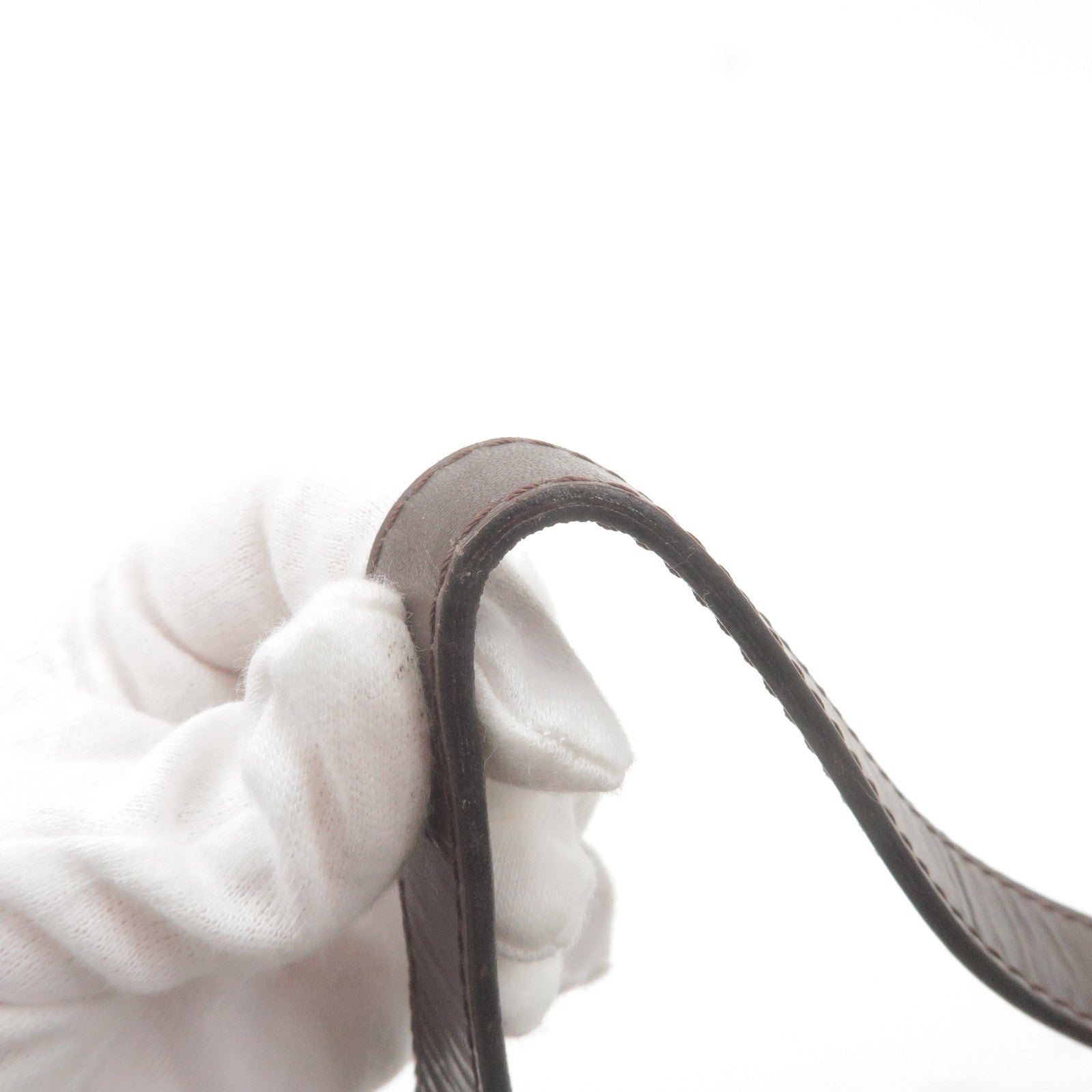 FENDI Zucca Mamma Baguette Canvas Leather Bag Brown Black 26424