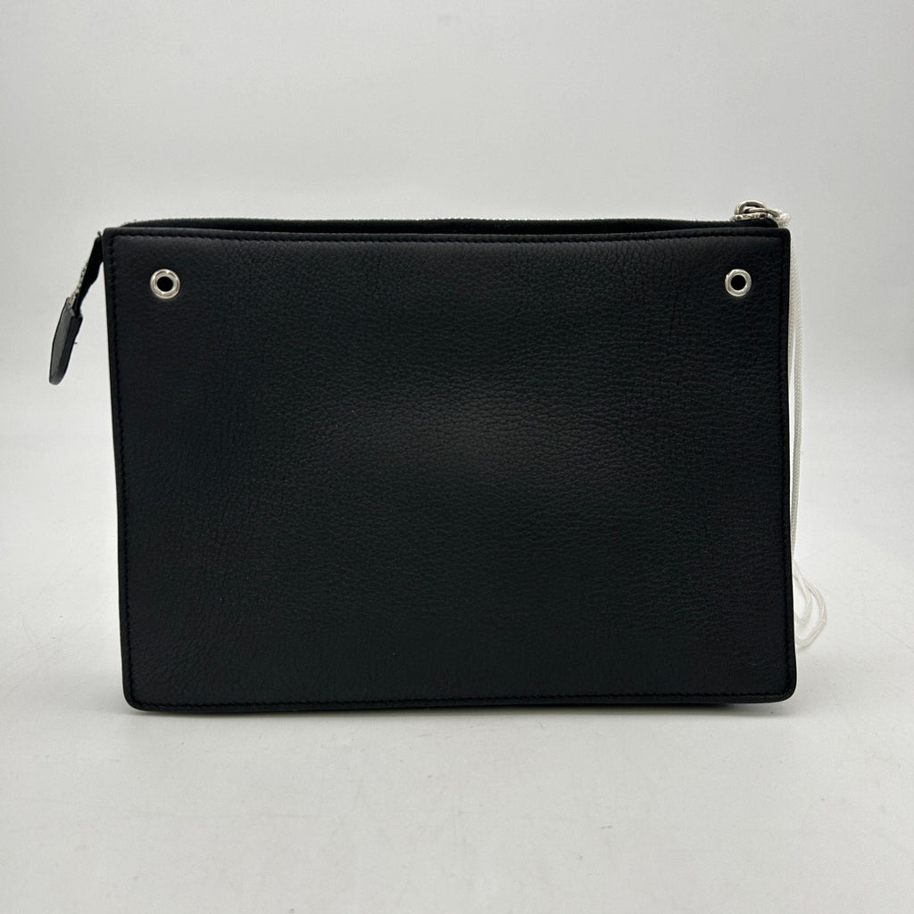 FENDI Vitello Dolce Studded Mini 2Jours Pouch Black Multicolor LA14548