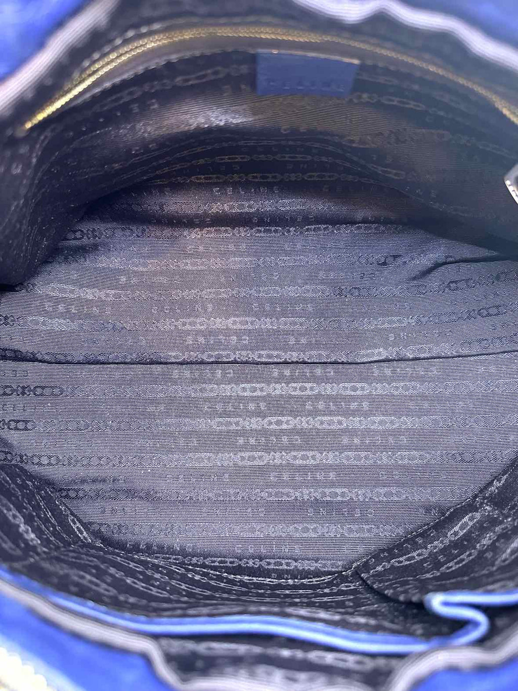 CELINE Blue Leather Handbag