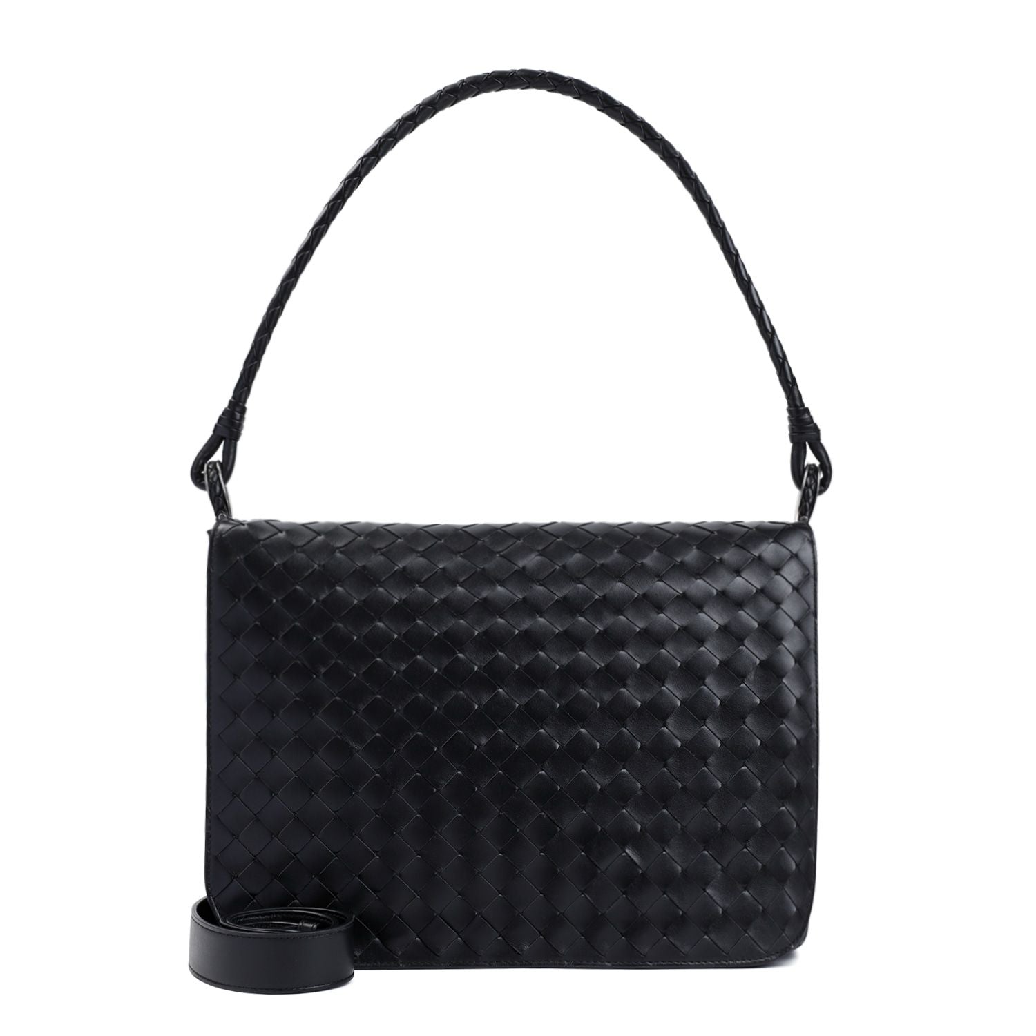 Bottega Veneta Men's Swing Messenger in Black | 795074V2HL1 Color 1208
