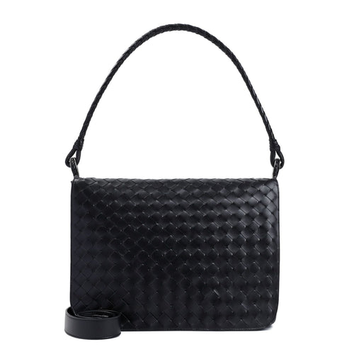 Bottega Veneta Men's Swing Messenger in Black | 795074V2HL1 Color 1208