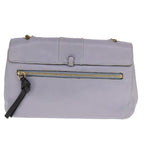 Chloe Chain Shoulder Bag Leather Purple 110018