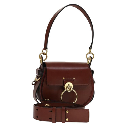 Chloe Tess Shoulder Bag Leather 2way White 110313