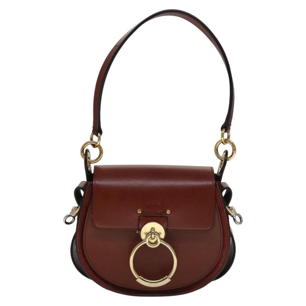 Chloe Tess Shoulder Bag Leather 2way White 110313