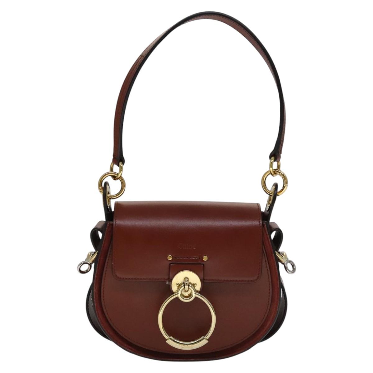 Chloe Tess Shoulder Bag Leather 2way White 110313