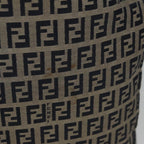 FENDI Zucchino Canvas Tote Bag Navy110364
