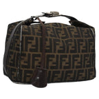 FENDI Zucca Canvas Hand Bag Brown110512