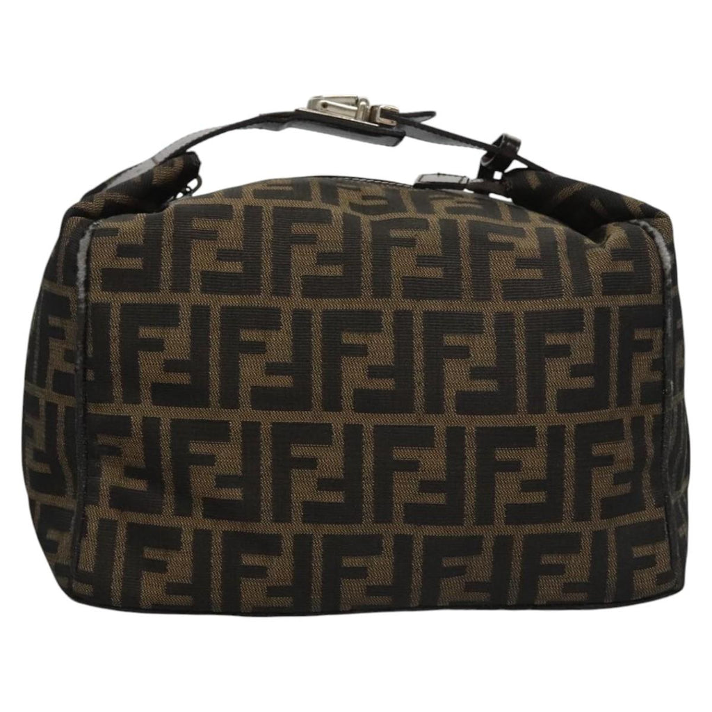 FENDI Zucca Canvas Hand Bag Brown110512