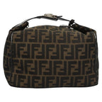 FENDI Zucca Canvas Hand Bag Brown110512