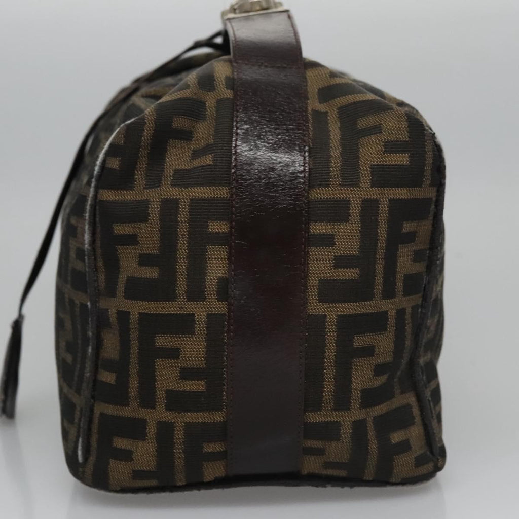 FENDI Zucca Canvas Hand Bag Brown110512