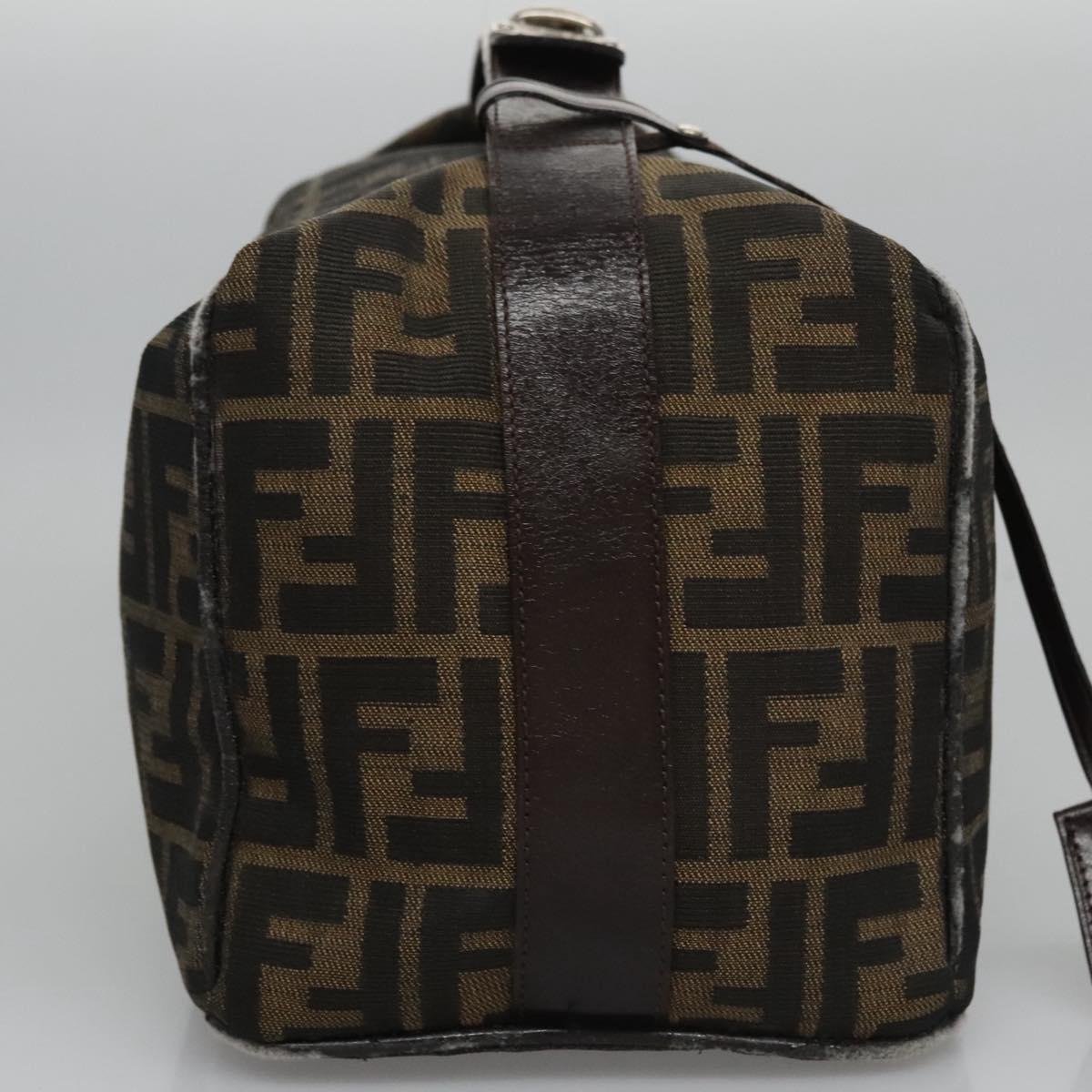 FENDI Zucca Canvas Hand Bag Brown110512