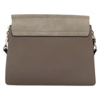 Chloe Fay Shoulder Bag Leather Gray 110878