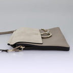 Chloe Fay Shoulder Bag Leather Gray 110878