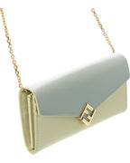 Fendi Ff Diamonds Leather Wallet On Chain