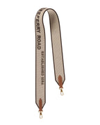 Burberry Logo Canvas & Leather Shoulder Strap