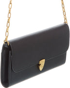 Burberry B Shield Leather Wallet On Chain