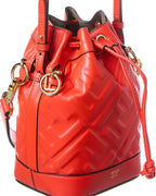 Fendi Mon Tresor Mini Leather Bucket Bag