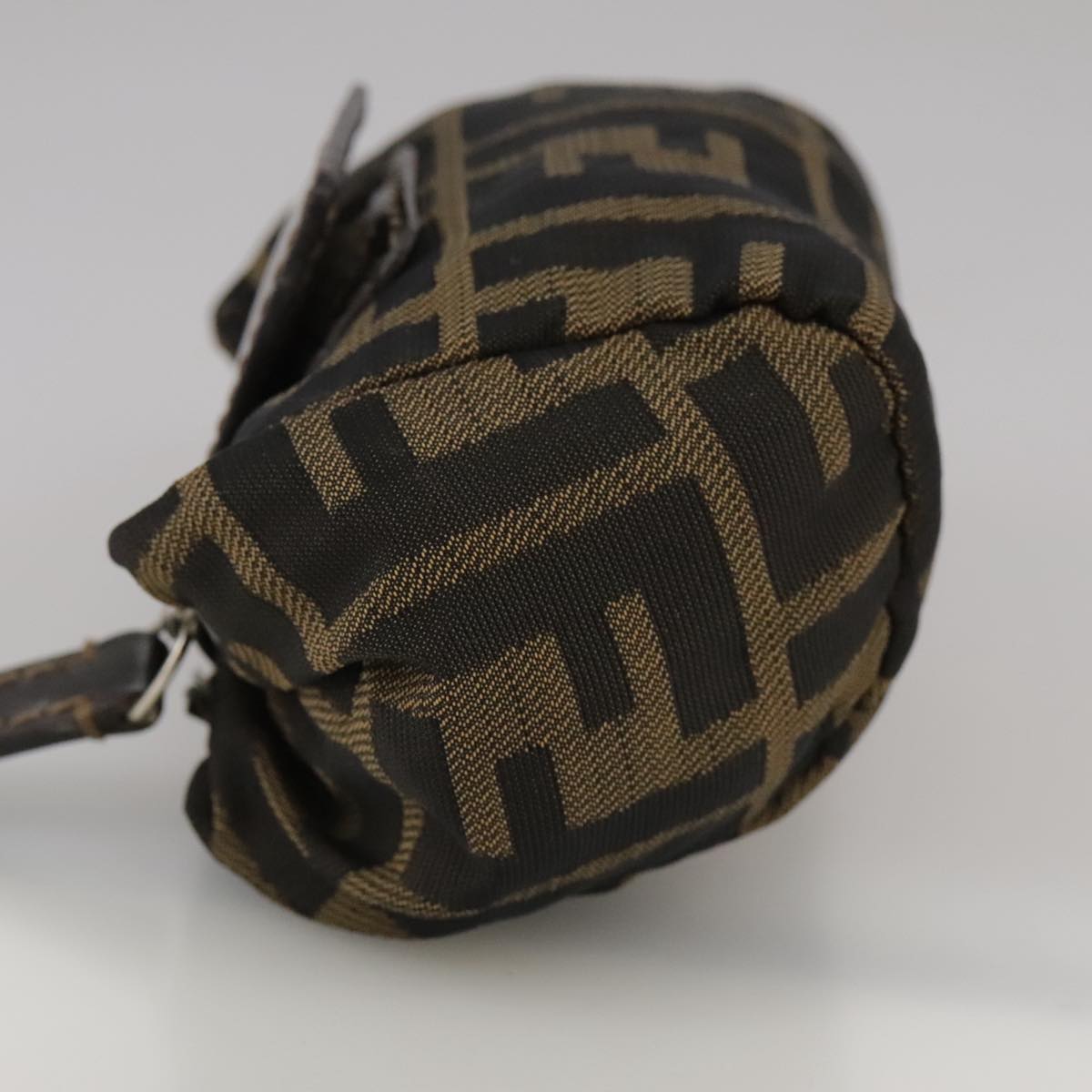 FENDI Zucca Canvas Pouch Brown Black111183