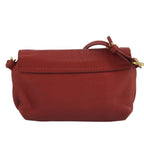 Chloe Mercy Shoulder Bag Leather Red Gold 111189